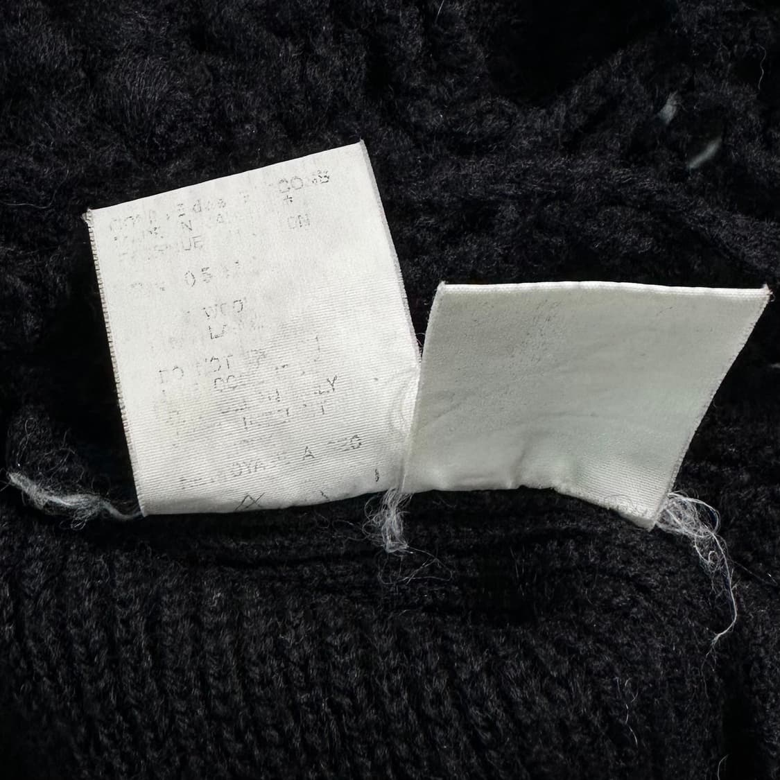 1987-1988AW 꼼데가르송 옴므플러스 시스루 울 니트 상품이미지7