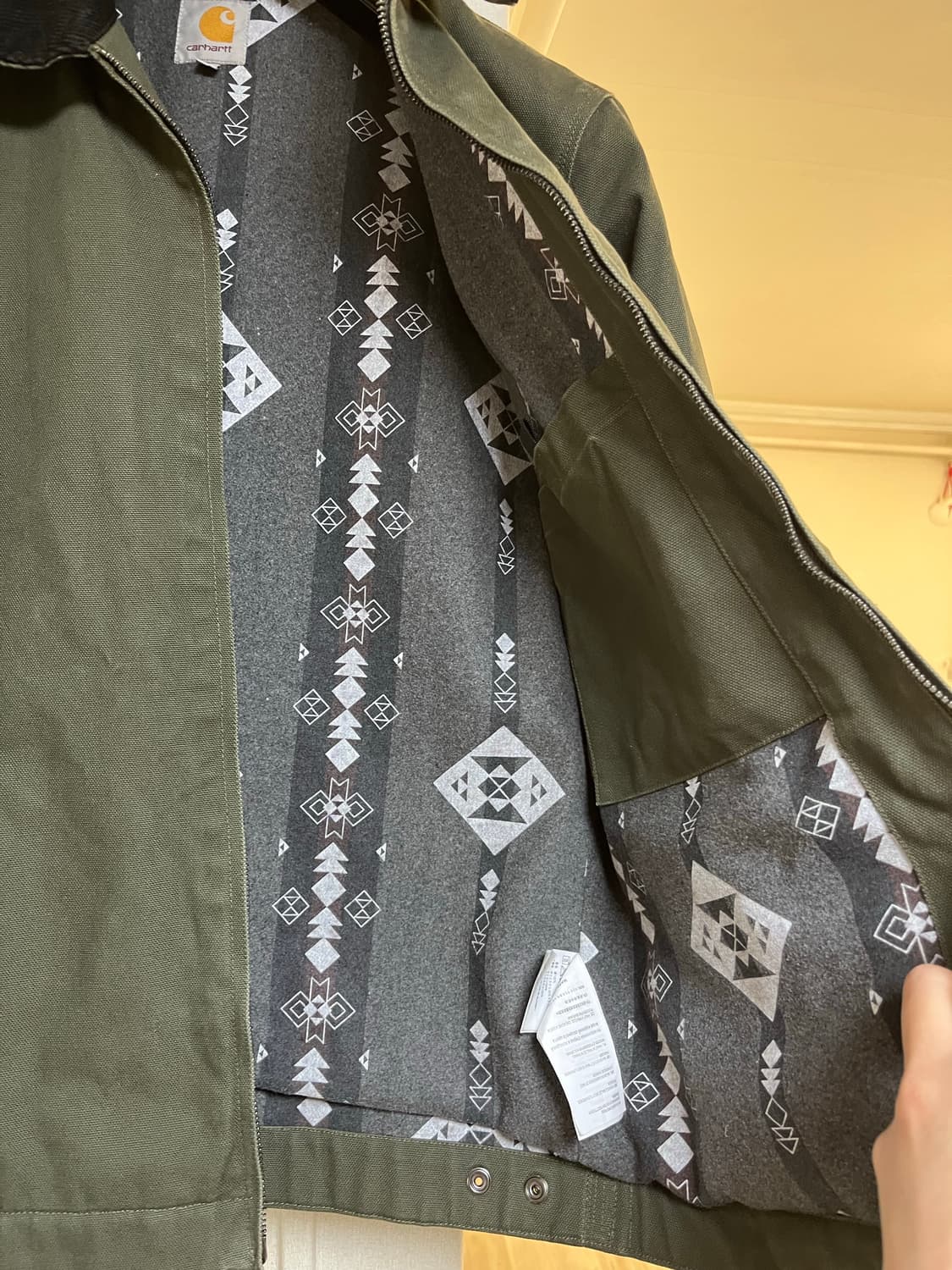 칼하트 wip(윕) 디트로이트 자켓 올리브 M 상품이미지4