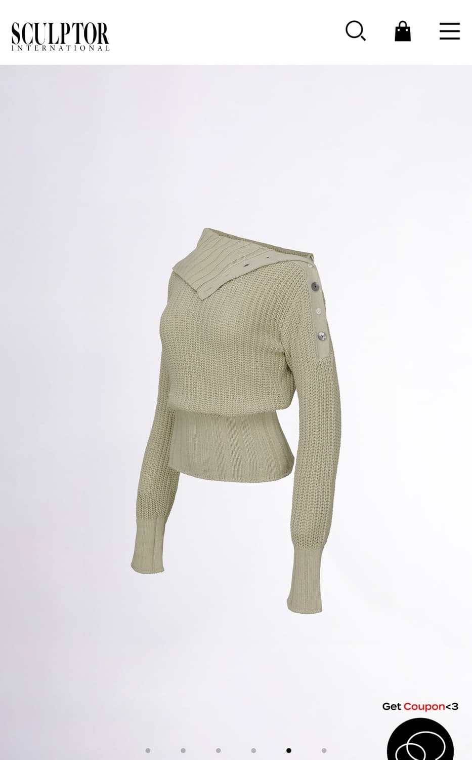 스컬프터 Funnel Neck Sweater Linen 상품이미지1