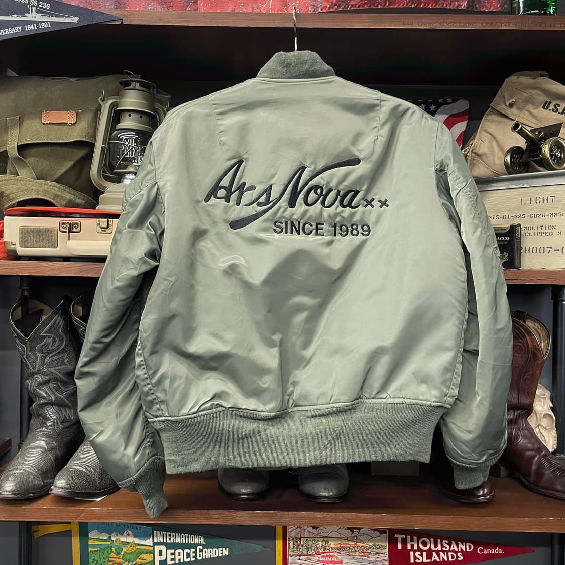 USA 빈티지 U.S 에어포스 미공군 스펠아웃 MA-1 항공 자켓 N60 상품이미지2