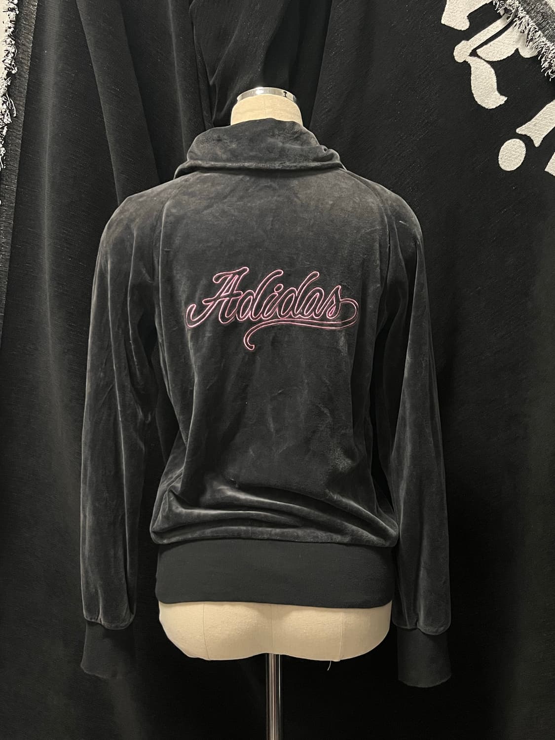 y2k 오네갸루 아디다스 벨벳 트랙탑 져지 집업 상품이미지3