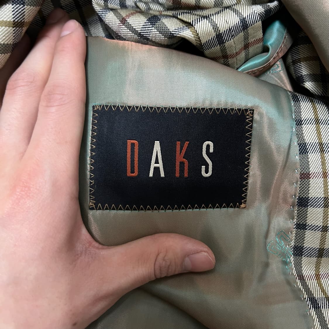 닥스 남성 체크 정장 자켓 L/100  상품이미지5