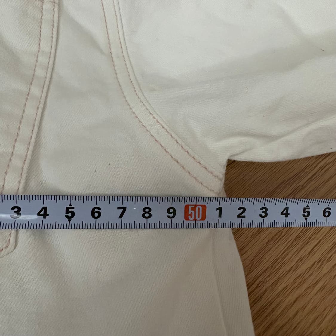 안다르 화이트 데님 자켓 상품이미지8