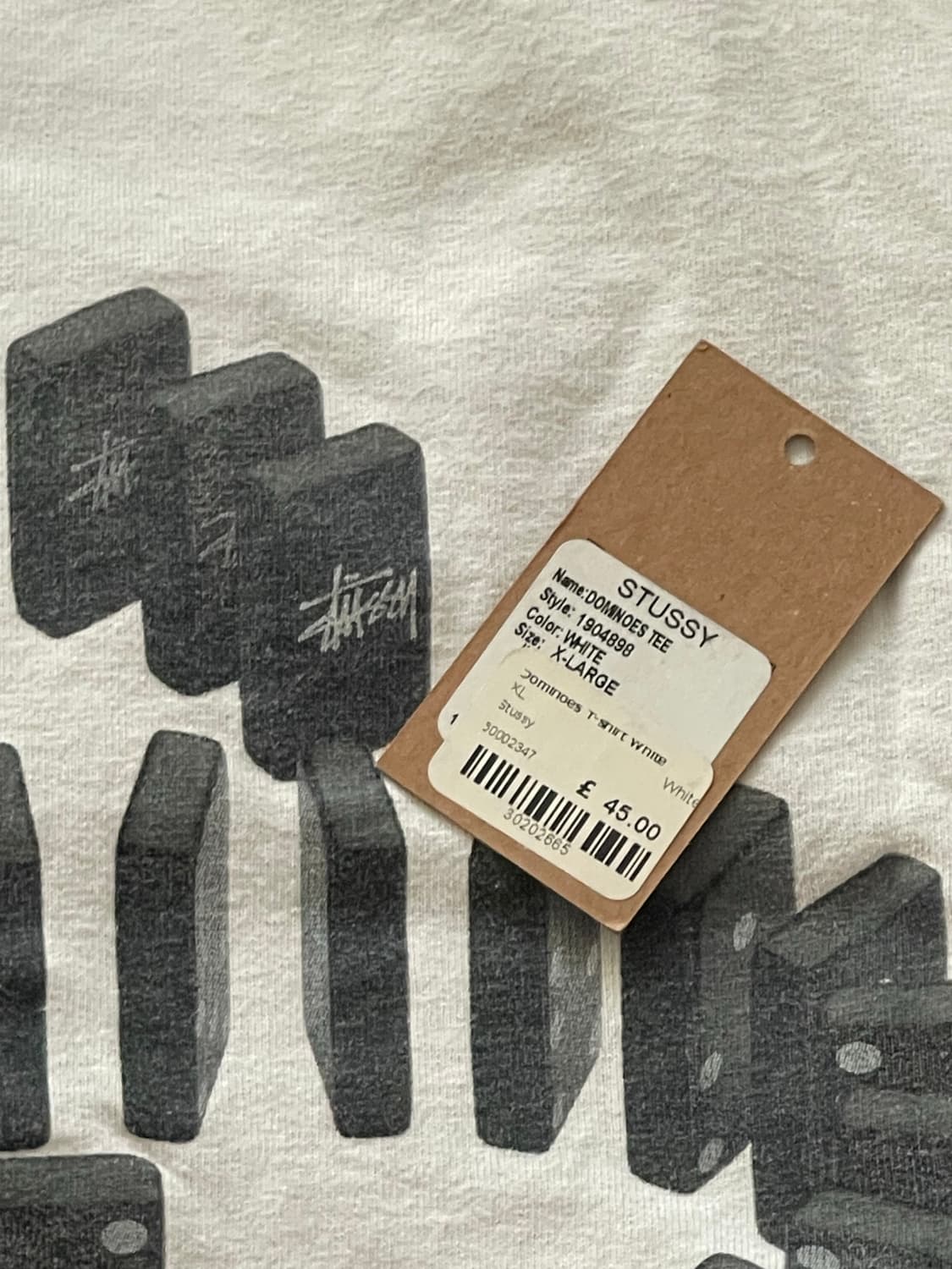 [XL] 스투시 도미노 티셔츠 화이트 상품이미지4