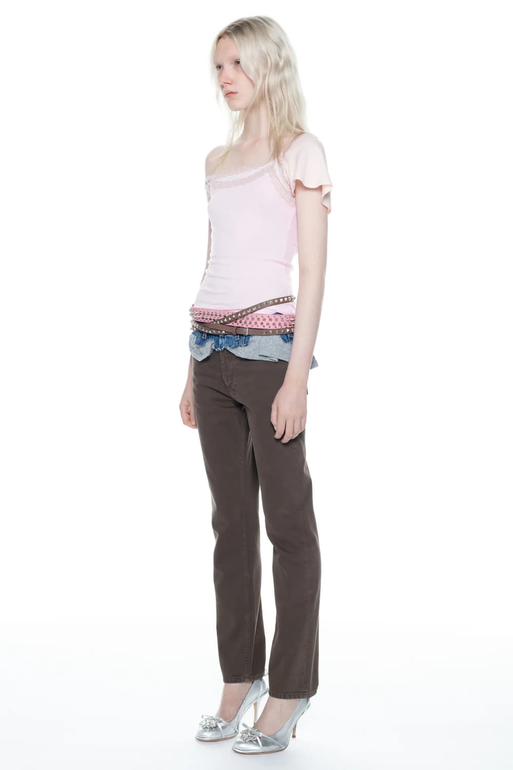 [M]어거스트 바론 All-in 25ss 레이스 더블 탑 상품이미지3