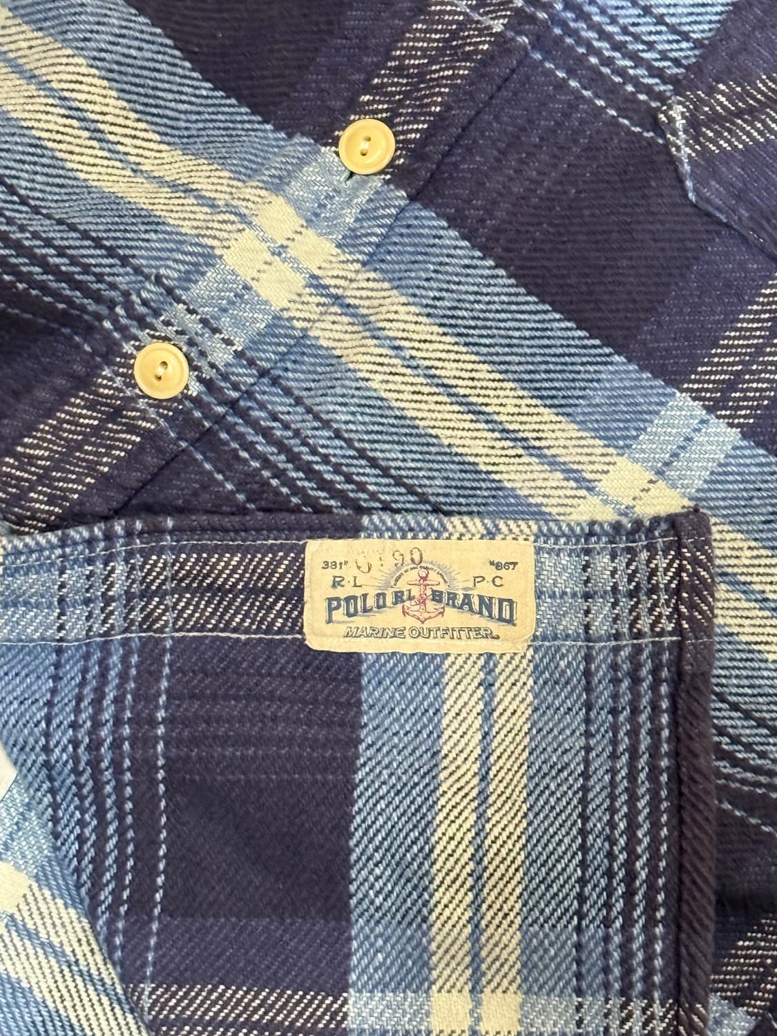 폴로 마린 플란넬 셔츠 상품이미지3