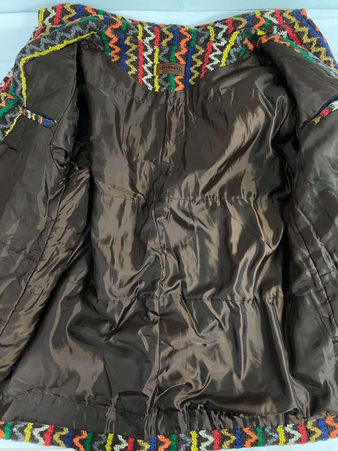 미쏘니 멀티컬러 니트 코트 자켓 상품이미지4