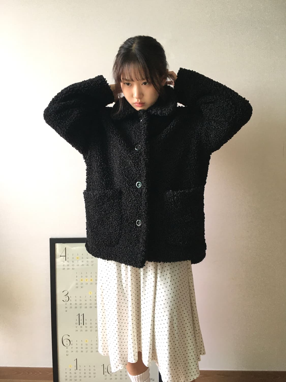 뽀글이 퍼 자켓 코트 상품이미지3