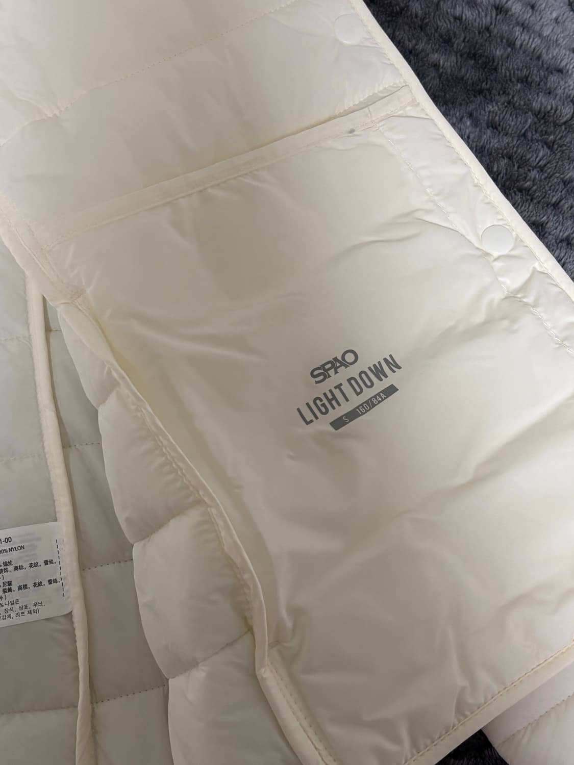 스파오 여성 경량패딩 s 상품이미지2