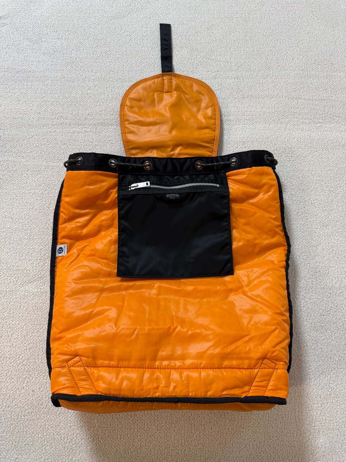 (신형) PORTER 포터 탱커 백팩 럭색 지퍼 블랙 상품이미지7
