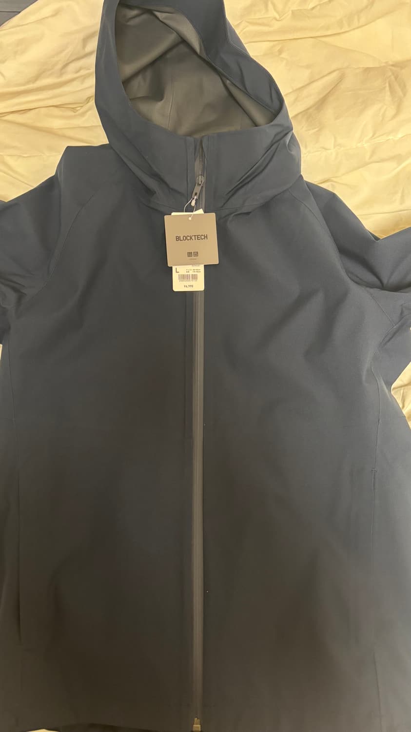 일본에서 산 유니클로 블록테크파카 팝니다 상품이미지3