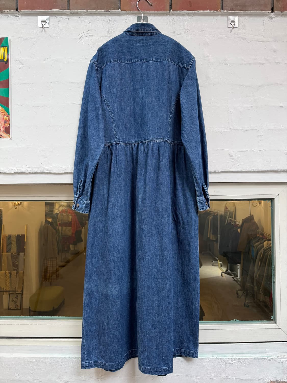 L.L.Bean 엘엘빈 레귤러 핏 청 데님 셔츠 원피스 M 상품이미지7