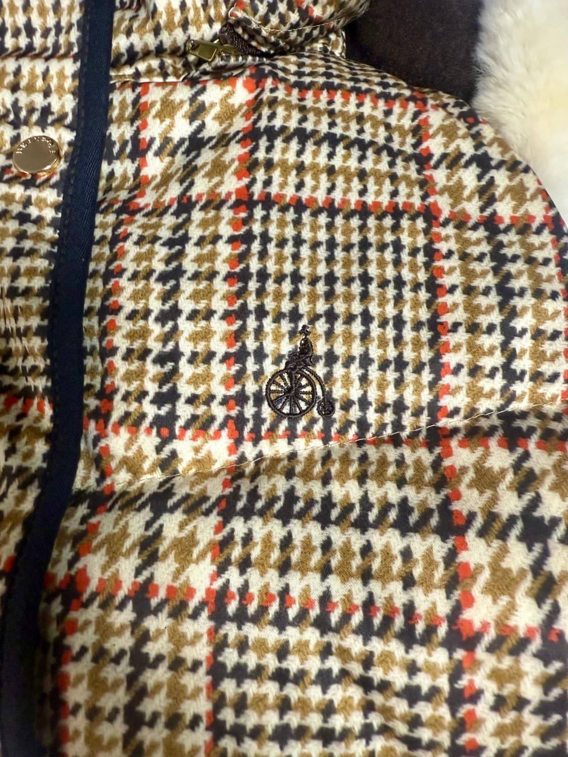 빈폴골프 체크 패딩 베스트 95 / 클래식 겨울 베스트 상품이미지4