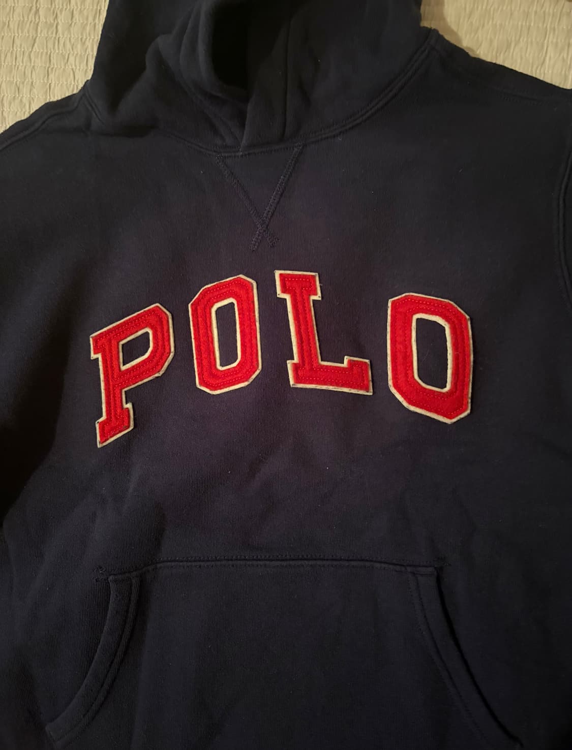 폴로 후드티 남색 상품이미지1