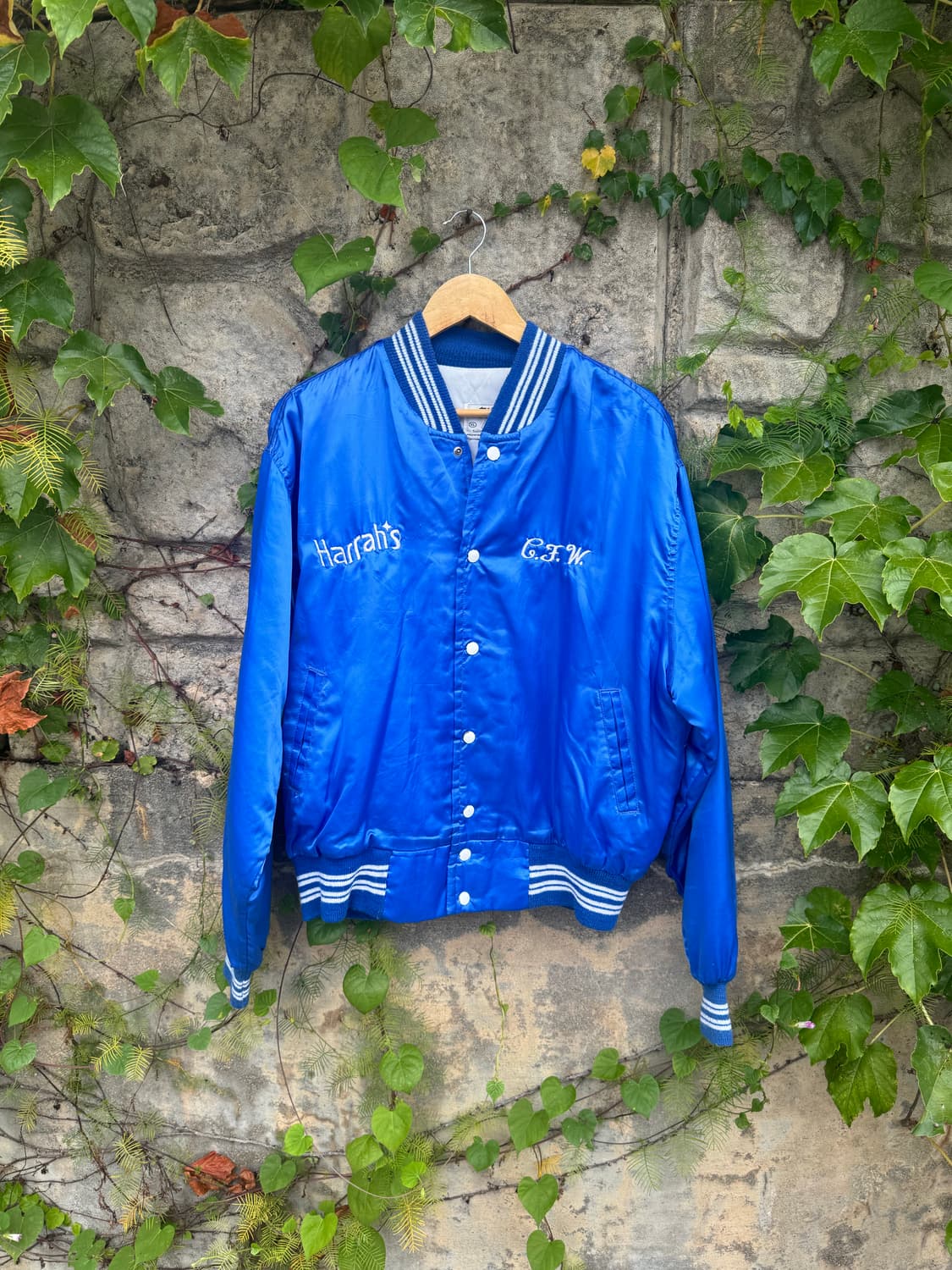 80s westwind usa빈티지 사틴 바시티 자켓 XL 상품이미지1