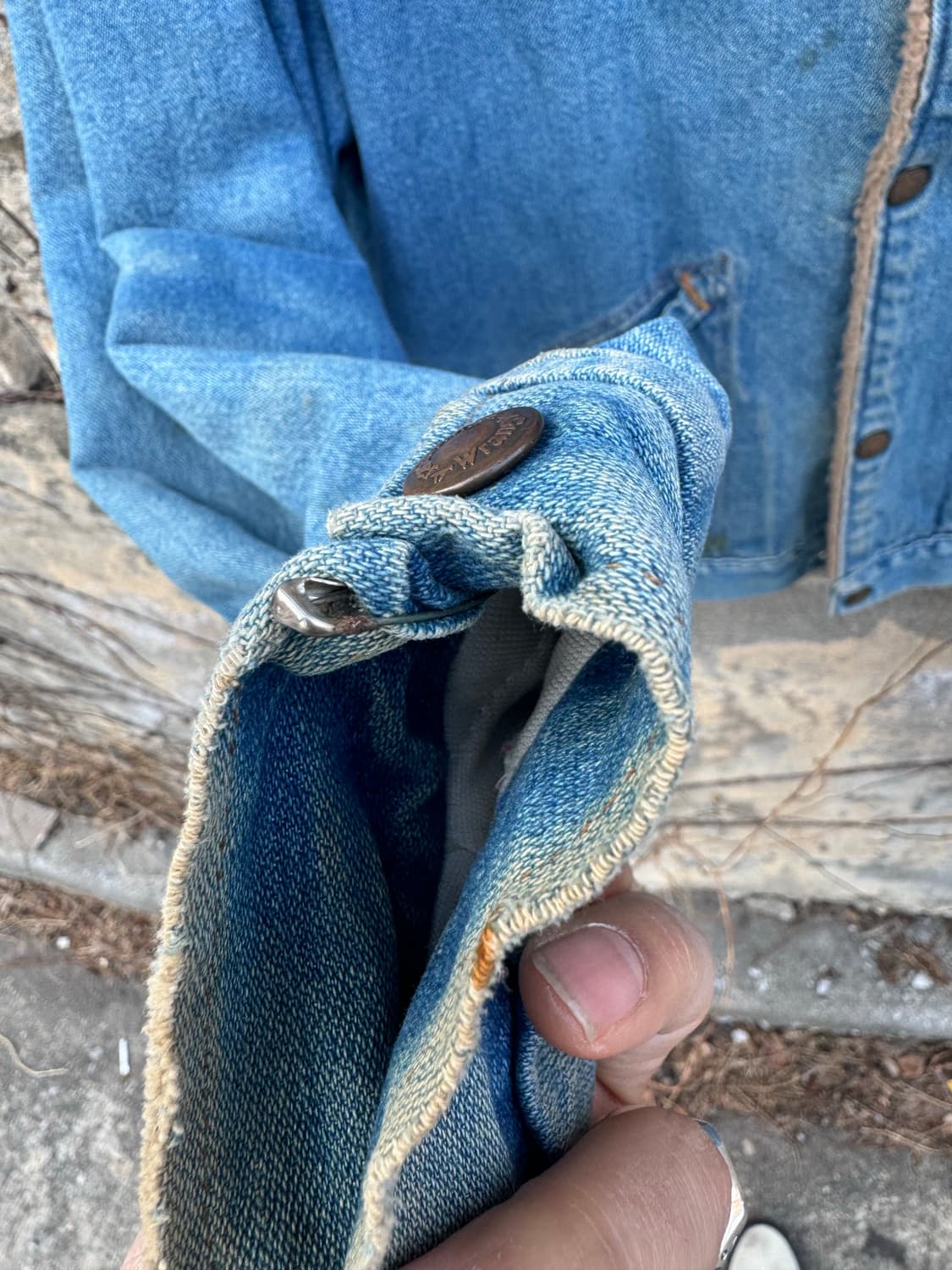 80s 랭글러 빈티지 기묘한이야기 조나단 쉐르파 데님 자켓 상품이미지8