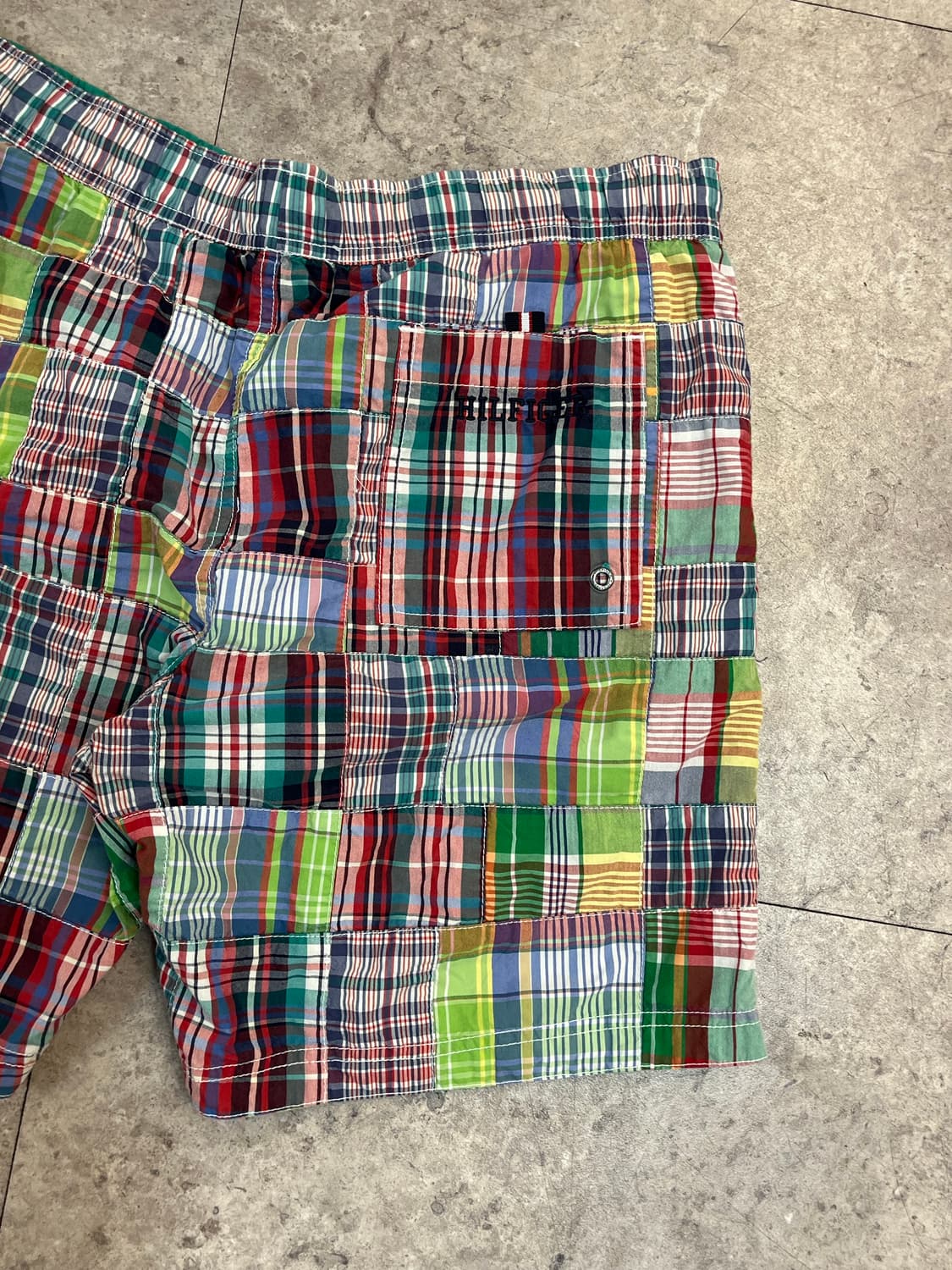 타미힐피거 패치워크 하프 팬츠 S #csz4143 상품이미지9