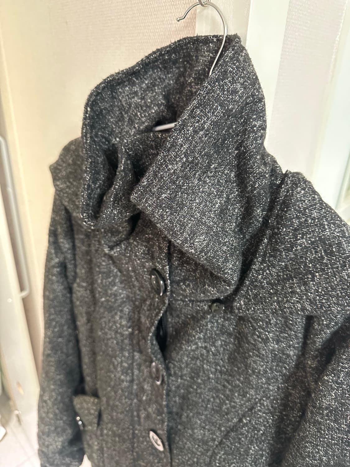 하이넥 단추 자켓 상품이미지2