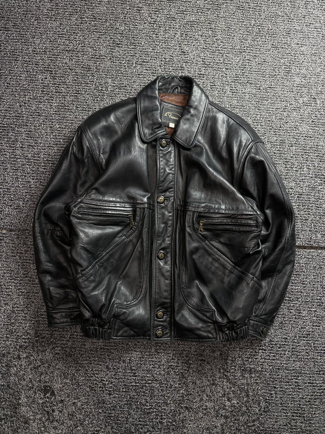 FAVEUR 아카이브 양가죽 봄버 레더 자켓 2741 상품이미지2