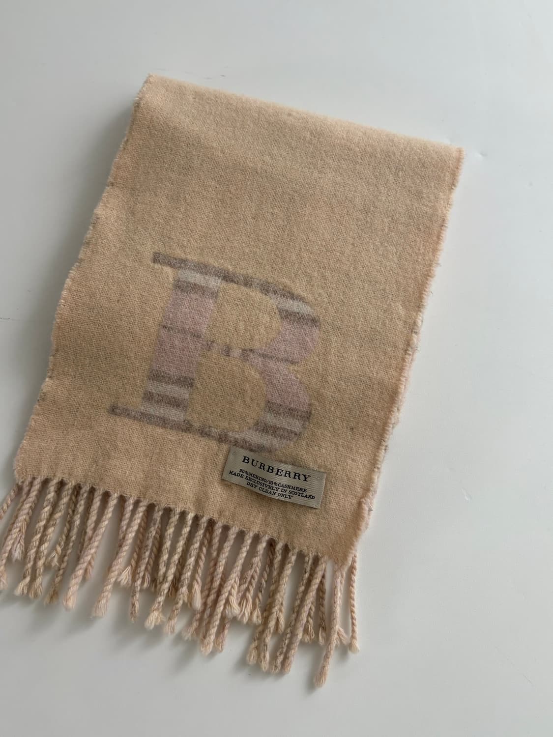 Burberry 버버리 B로고 노바체크 캐시미어 울 머플러 상품이미지4