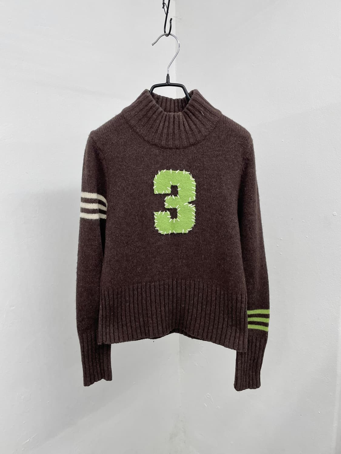 JPN 아디다스 브라운 울 니트 *레어  상품이미지1