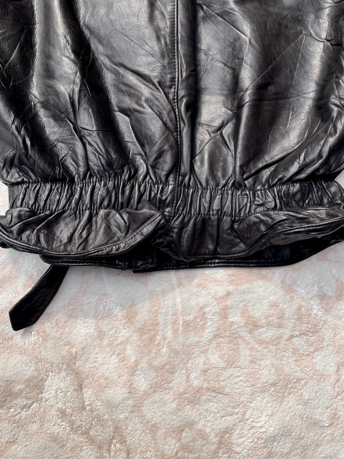 빈티지 램스킨 벨티드 더블라이더 자켓 상품이미지8