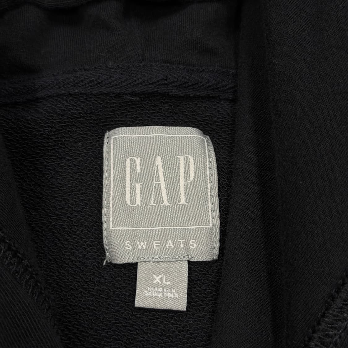 GAP 빈티지 스펠로고 스웻 후드티 블랙 XL 상품이미지4