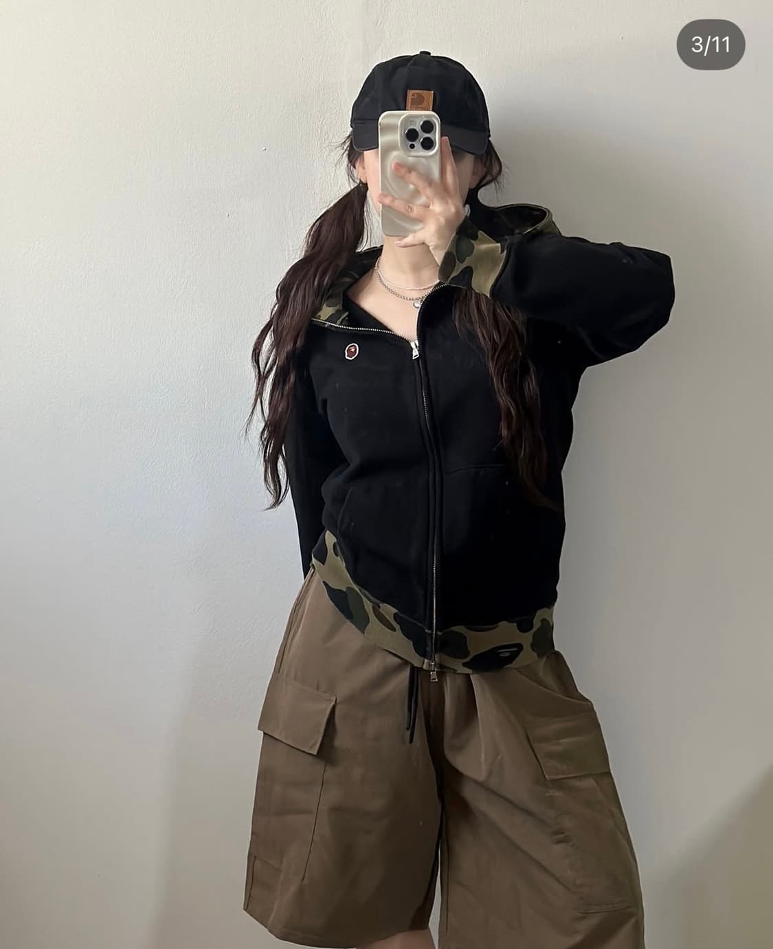 베이프 레어템 카모 후드집업 후집 상품이미지3