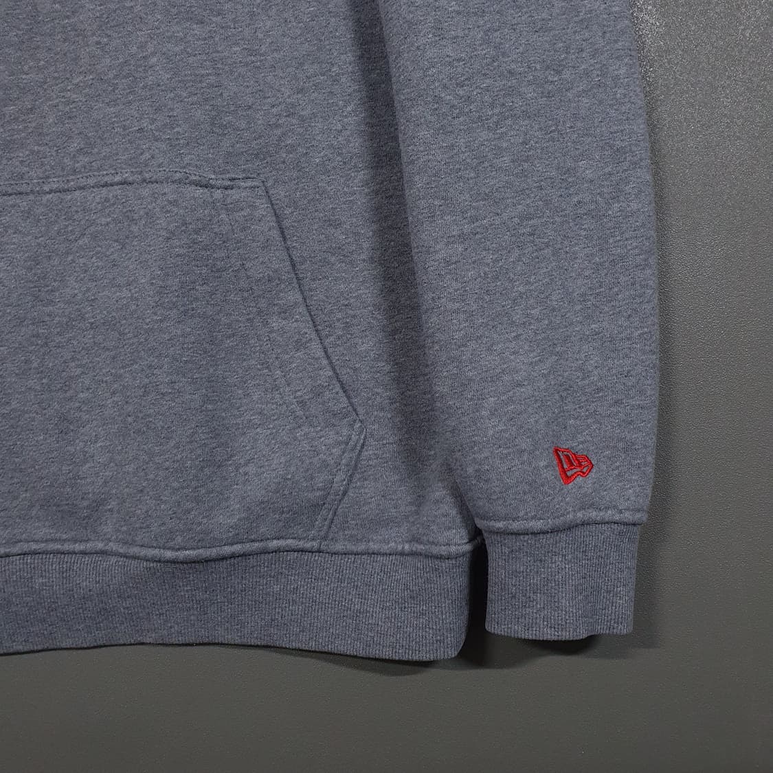 실측 L 100) 뉴에라 X 엑스라지 콜라보 한정판 후드티셔츠 헤더그레이 상품이미지5