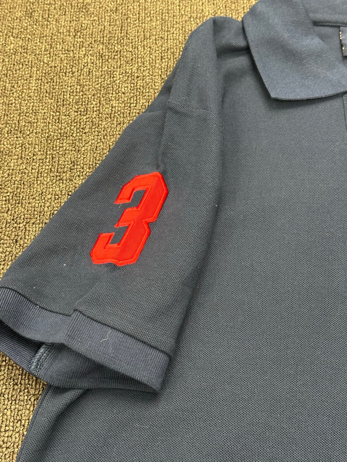 M)폴로 랄프로렌 빈티지 네이비 빅포니 카라 반팔 메쉬 상품이미지3