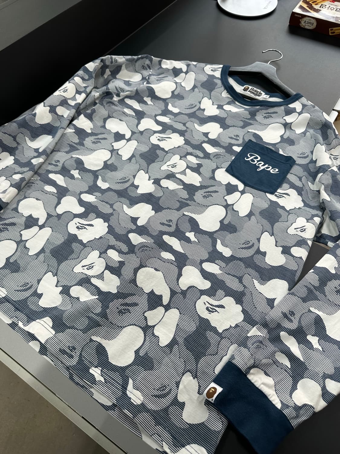 베이프 ABC 카모 포켓 롱슬리브  상품이미지4