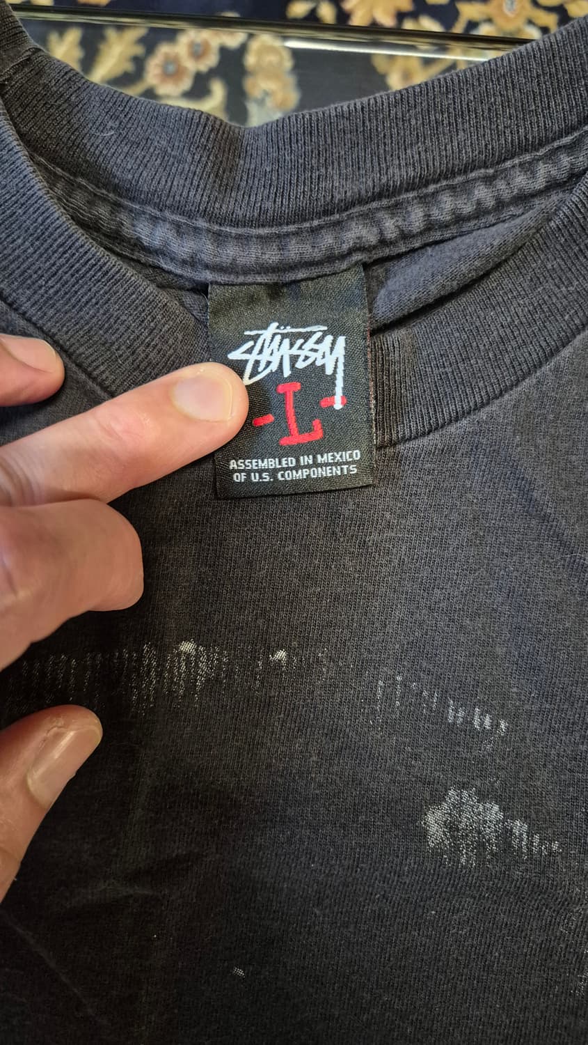 Stussy 스투시 스컬헤드 블랙 반팔티 상품이미지4