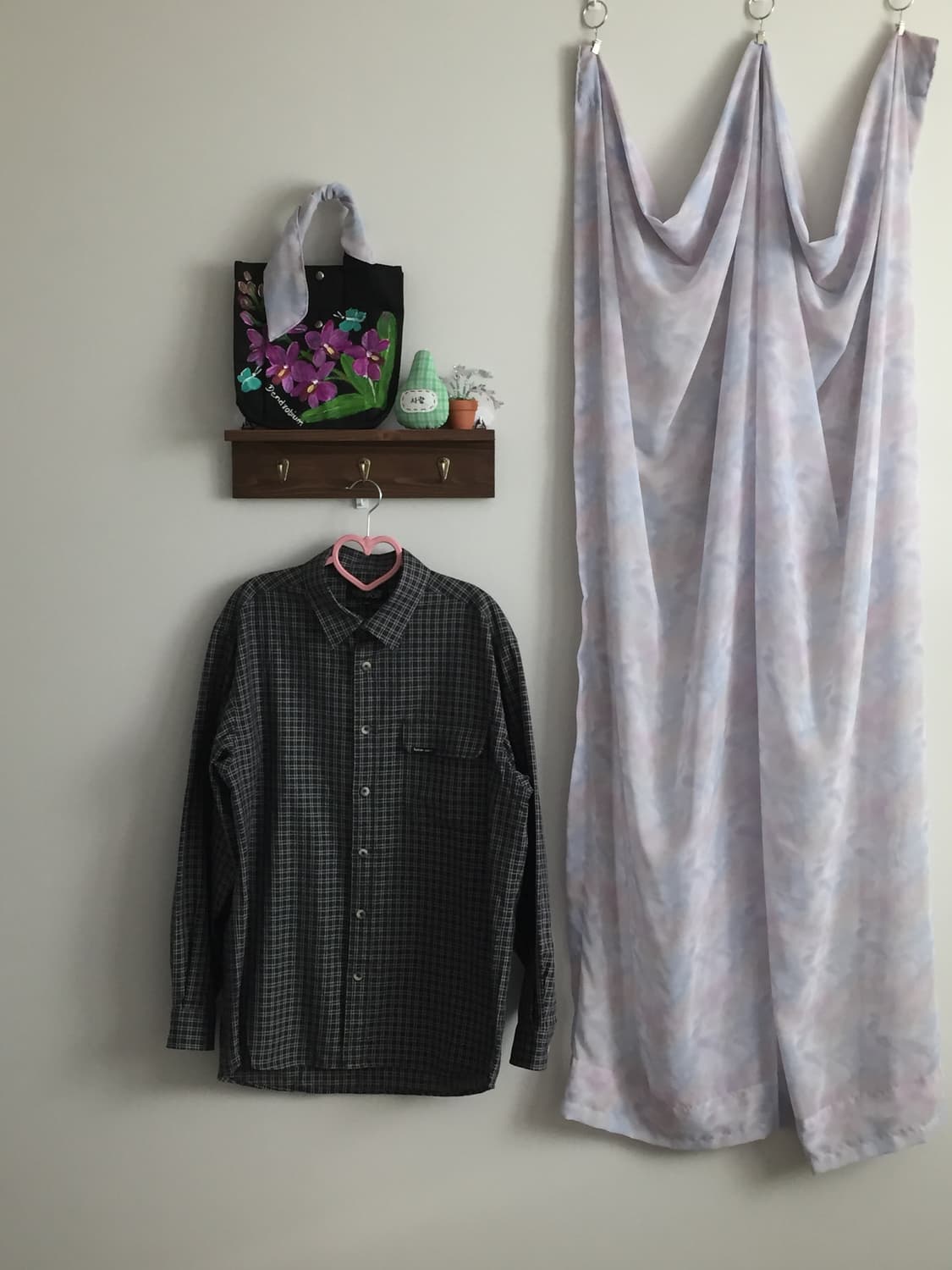 블루 체크 셔츠 상품이미지1