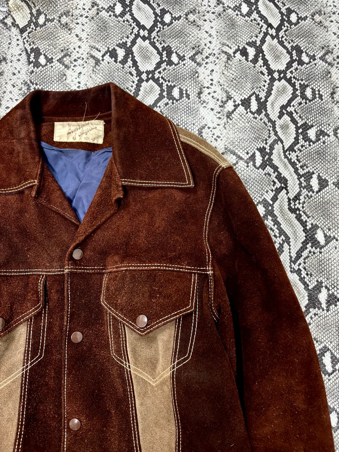 “Vintage” Western Mood Brown Jacket 상품이미지3