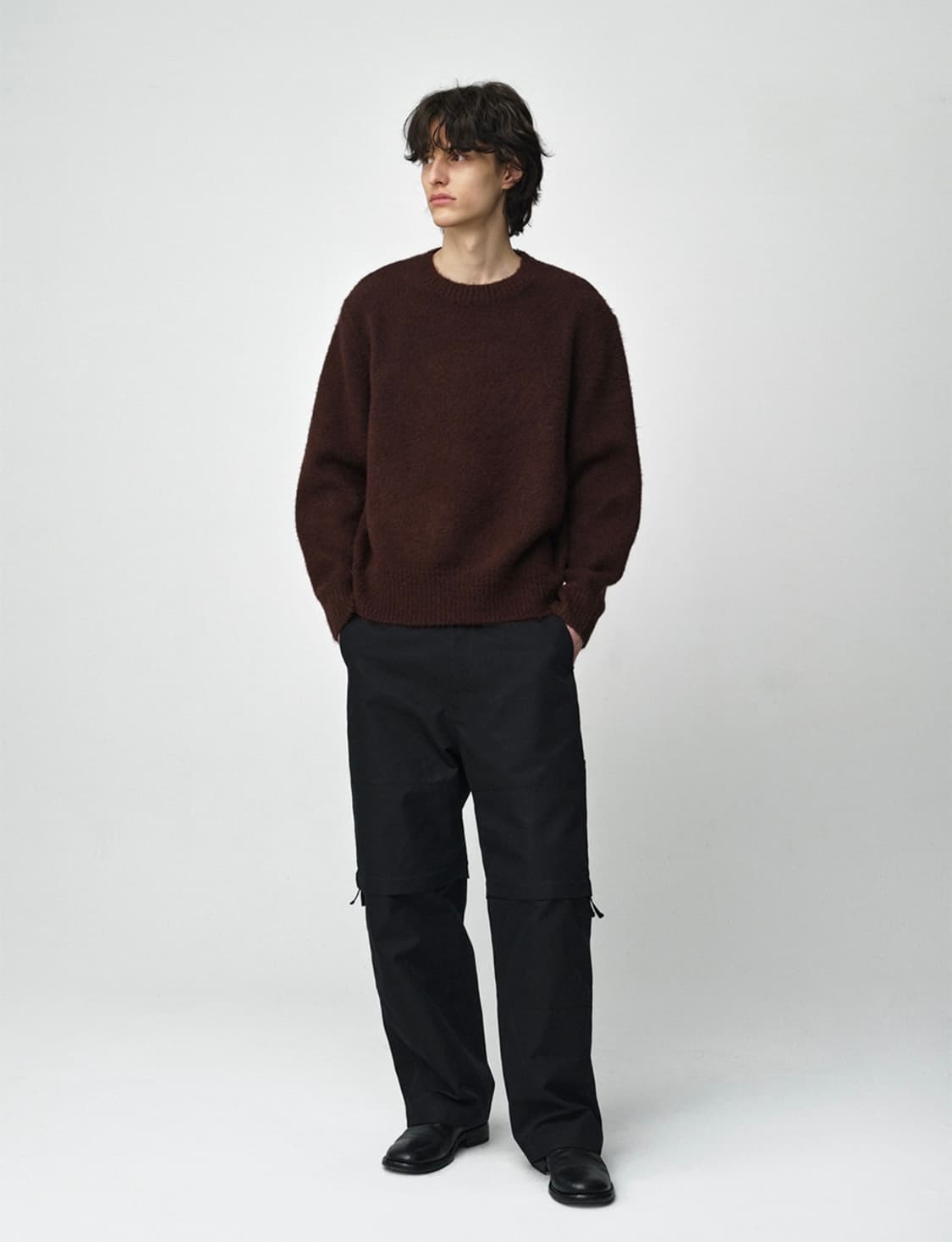 밀로 아카이브 크롭 실루엣 니트 브라운 XL 상품이미지1