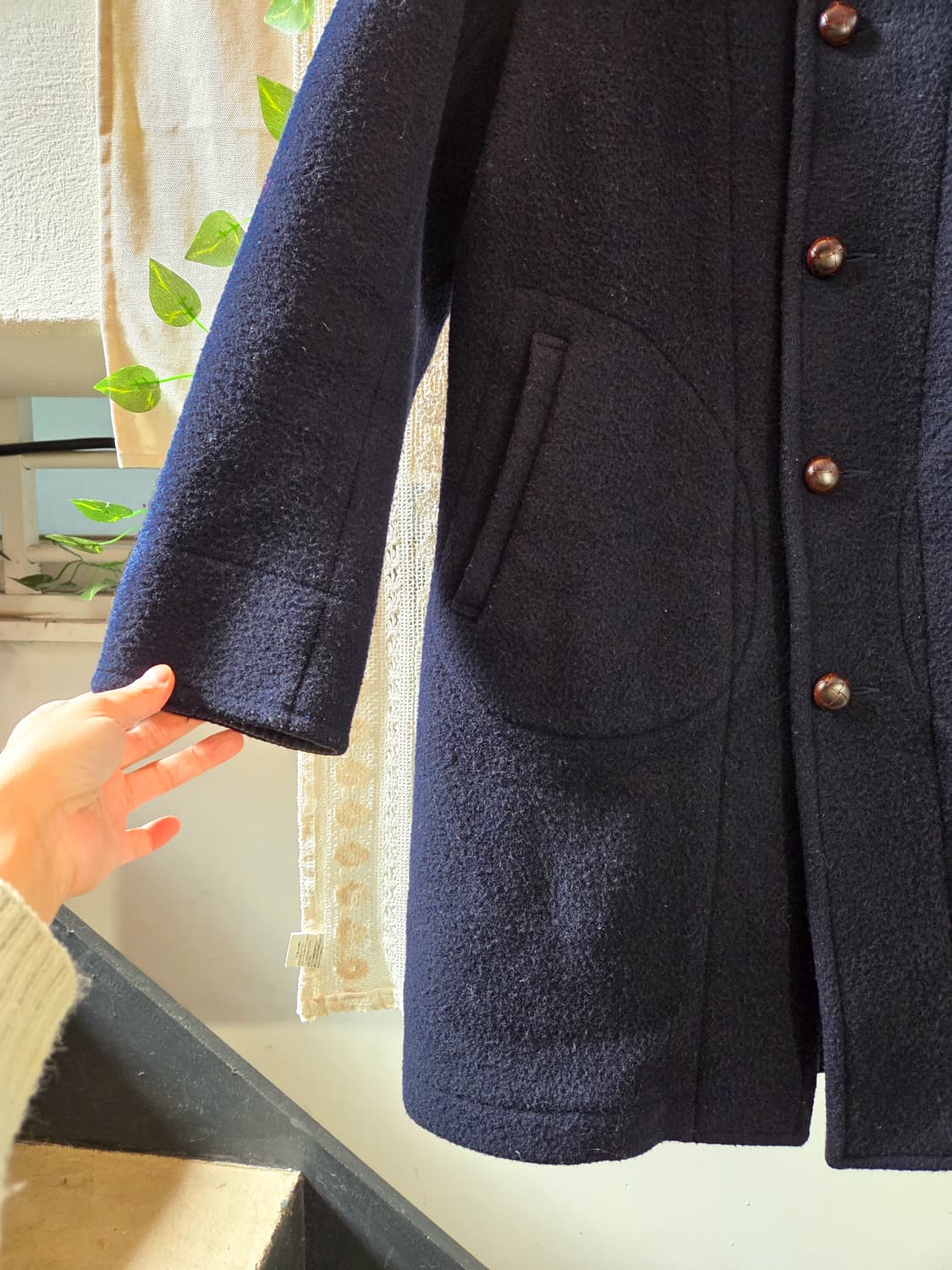 DANTON 동글 카라 울코트 상품이미지3