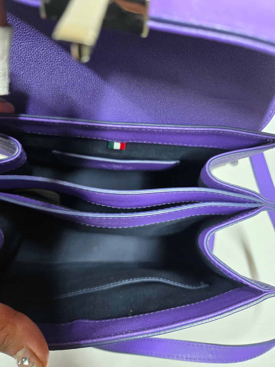 아.테스토니 보라색 사첼백 토트 크로스백 상품이미지6