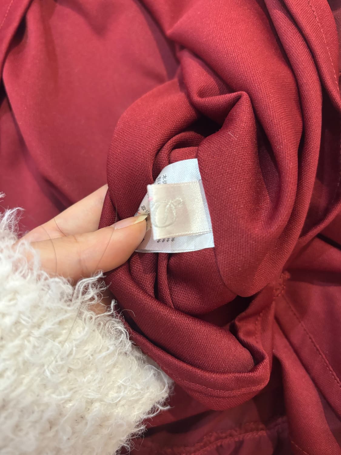 디어리 히메소데 버건디 원피스 상품이미지2