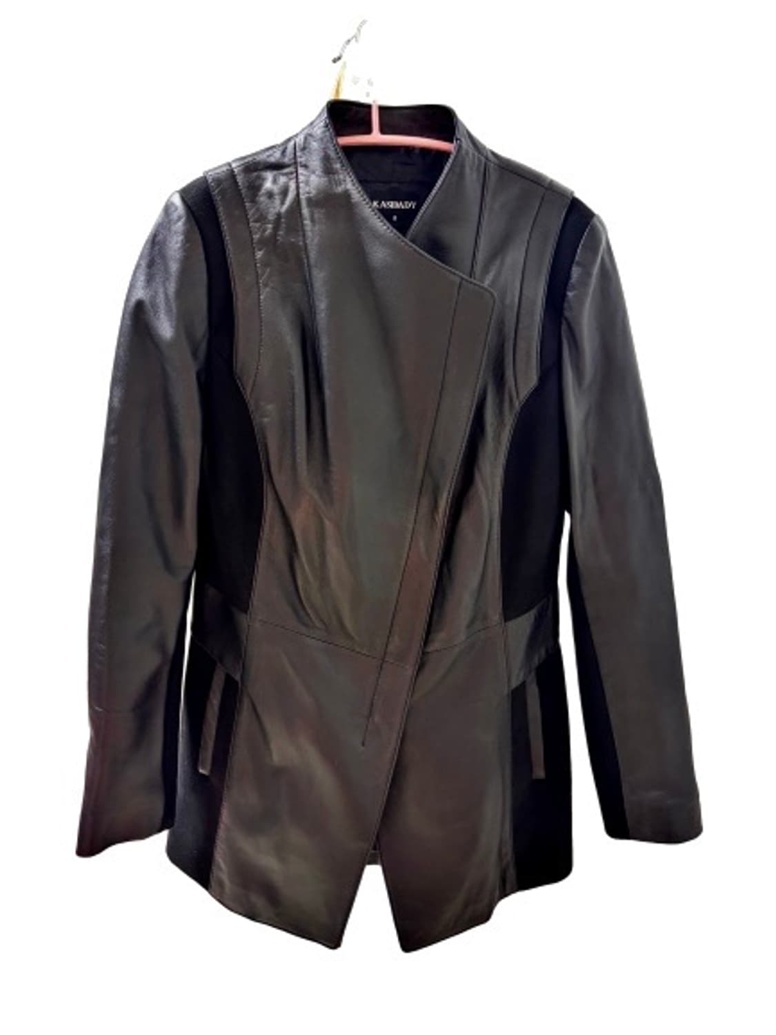 KASIBADY Panel mixed leather jacket 상품이미지2