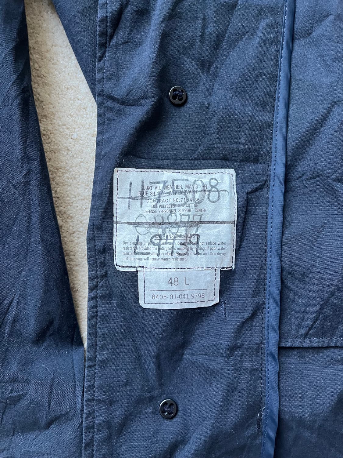 USAF 정품 빈티지 올웨더 코트 (105-110) 상품이미지7