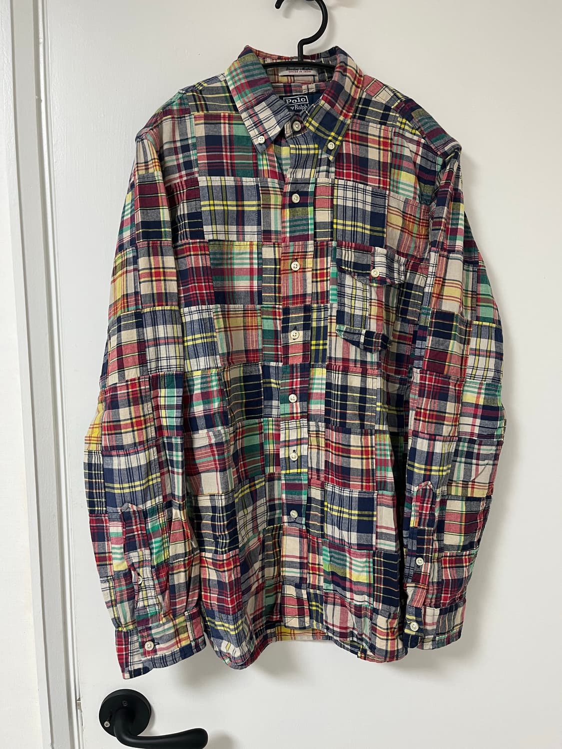 [클래식 S] 폴로 랄프로렌 마드라스 패치워크 버튼다운 셔츠 상품이미지1