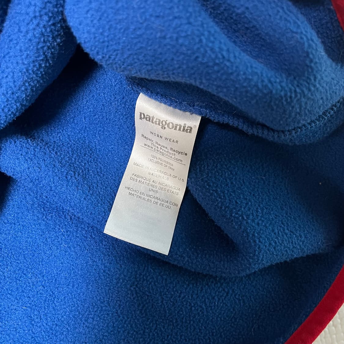 파타고니아 신칠라 블루/레드 상품이미지4