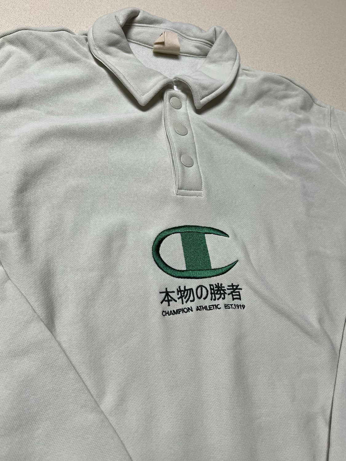 챔피온 카라 맨투맨 M 상품이미지2