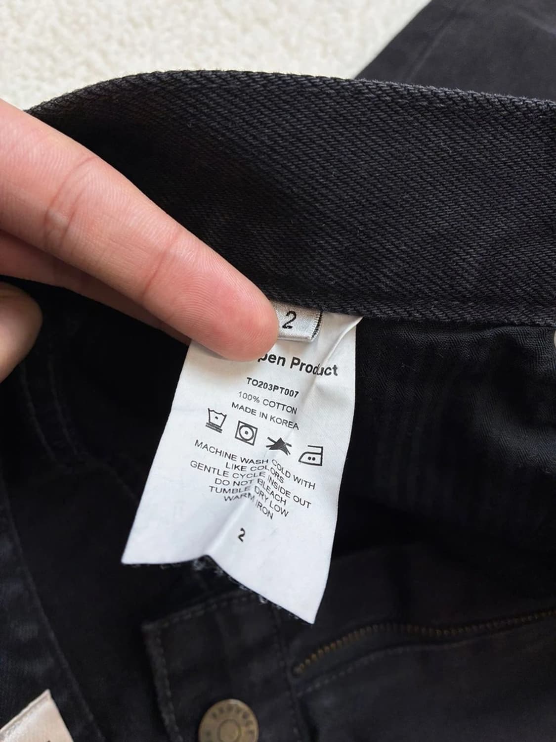 더오픈프로젝트 세미 부츠컷 데님 팬츠 PN6189 상품이미지9