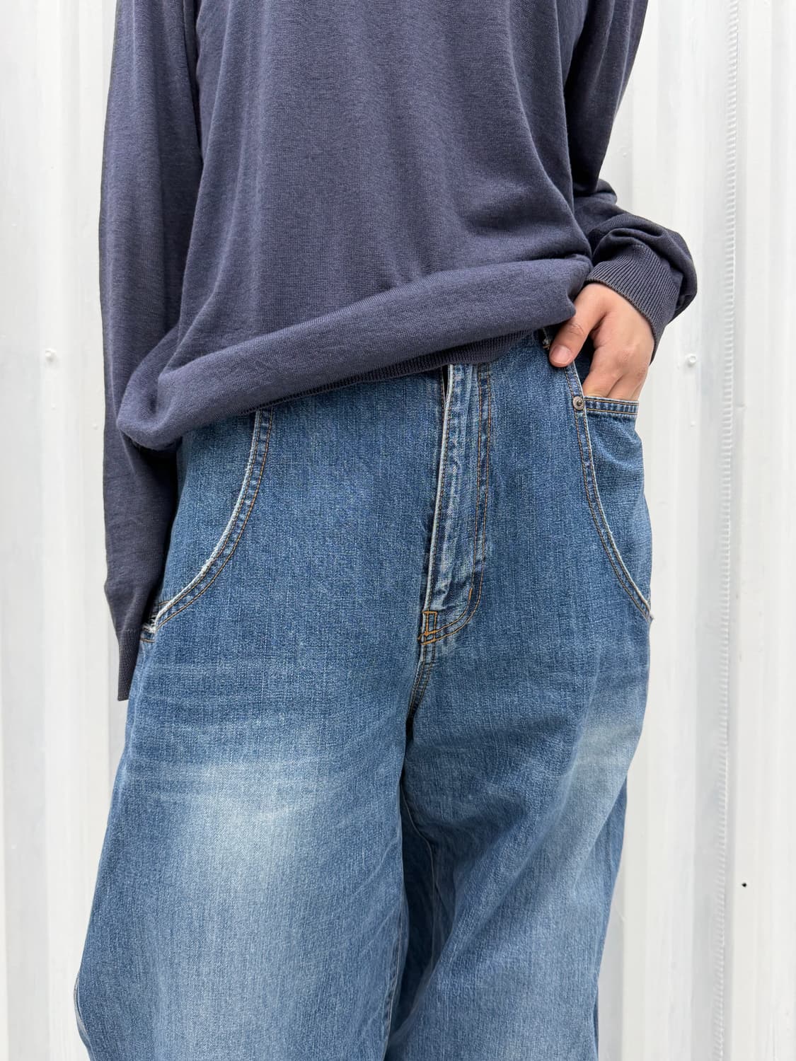 Zucca egg shaped pocket denim pants 상품이미지5