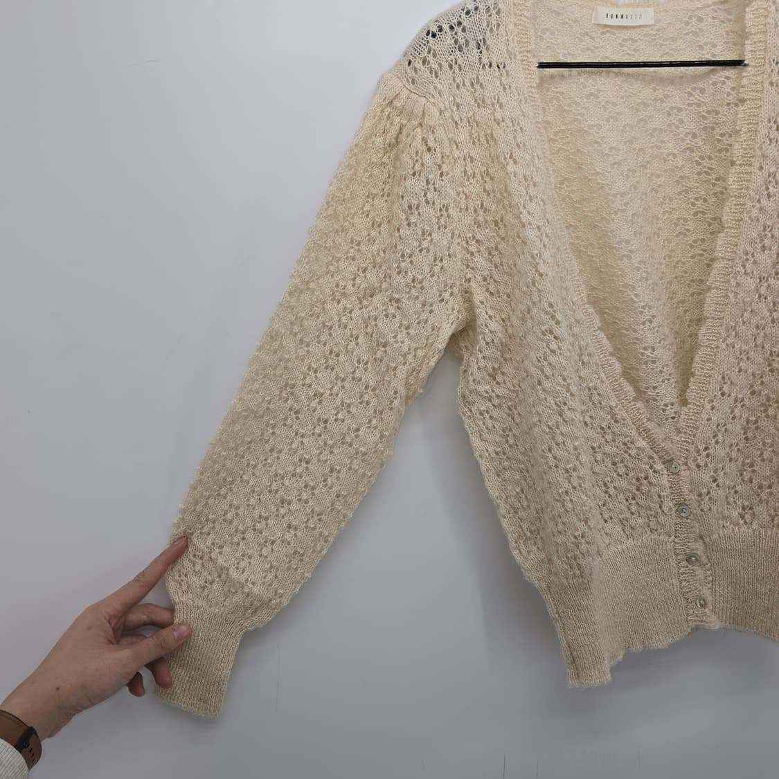 일본 빈티지 레이스 니트 가디건 상품이미지7