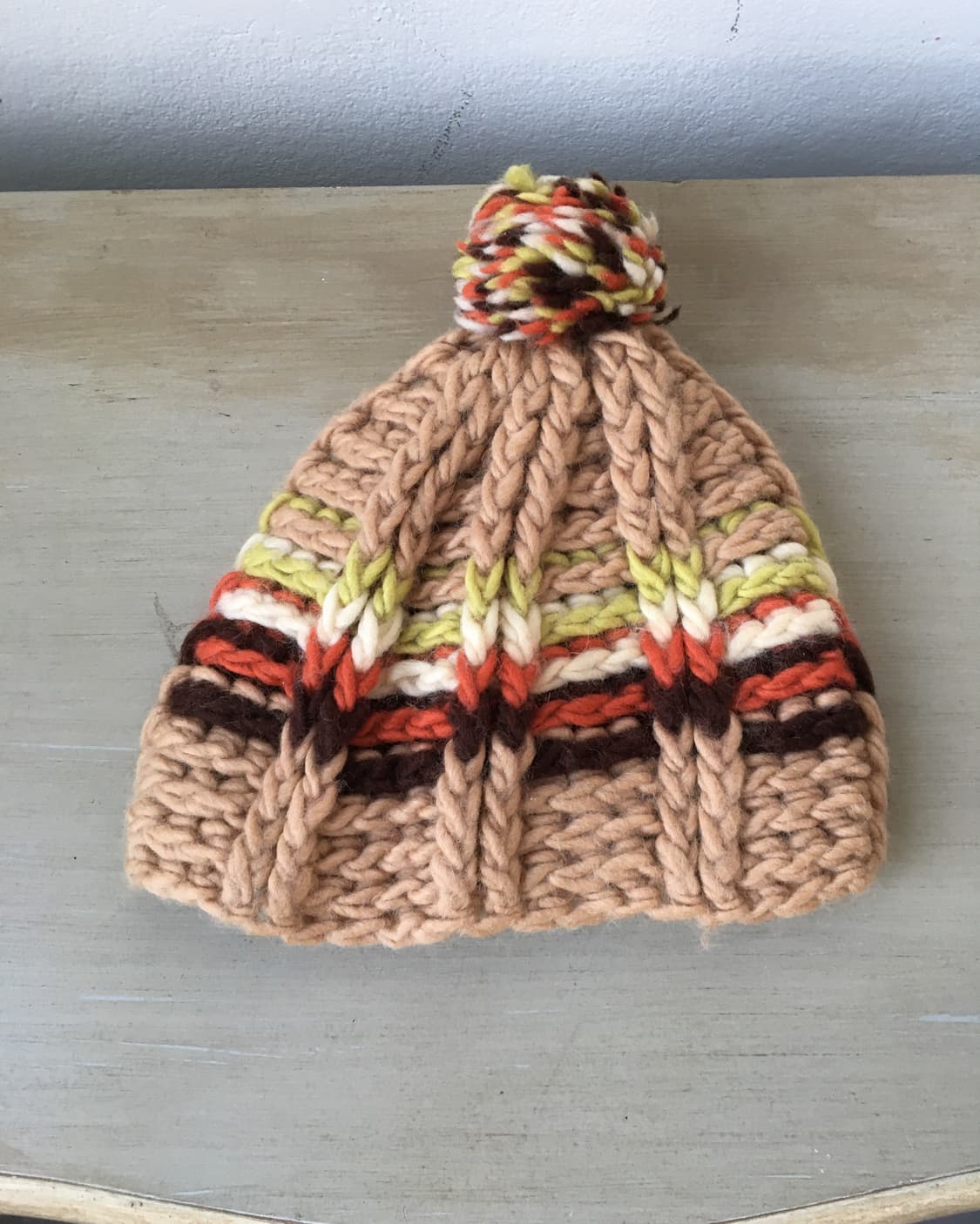  pom pattern knit beanie 상품이미지2