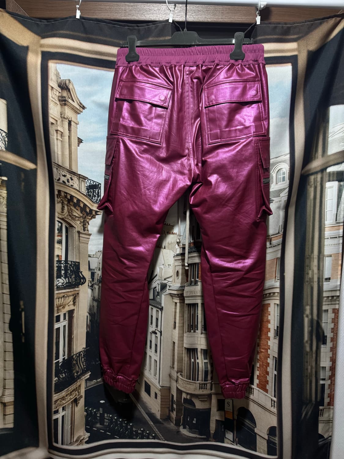 릭오웬스 핑크 코팅 팬츠 30 상품이미지2