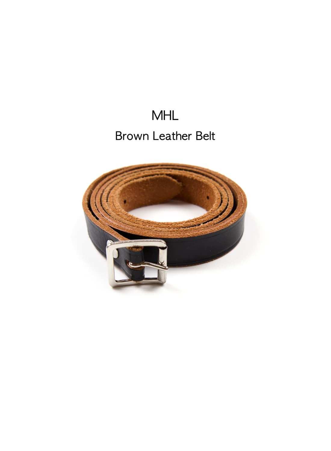 MHL 브라운 레더 벨트  상품이미지1