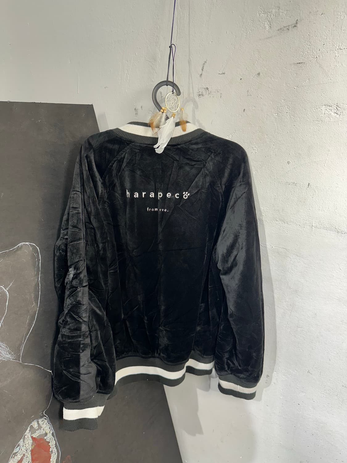 Jpn 일본빈티지 오리엔탈 블랙 벨벳 스카잔 자켓 상품이미지8